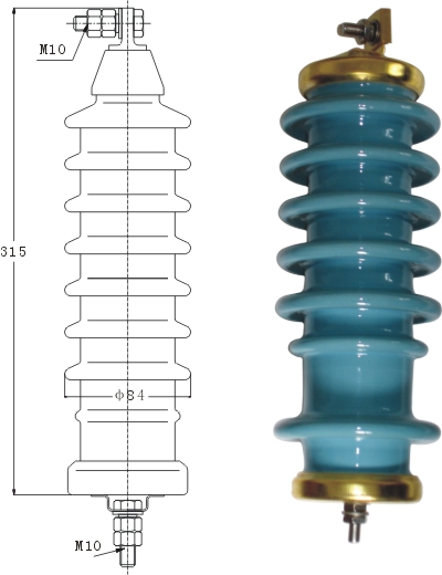 Фарфоровый разрядник Porcelain Clad Arrester