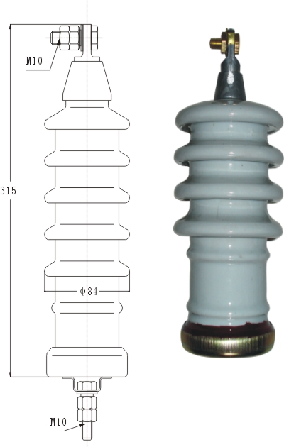 Фарфоровый разрядник Porcelain Clad Arrester