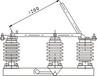 (H) GW1 فاصل الجهد العالي AC في الهواء الطلق (H) GW1 outdoor AC high-voltage disconnector