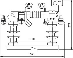 Открытый низковольтный рубильник HJDW6 HJDW6 outdoor low-voltage knife switch
