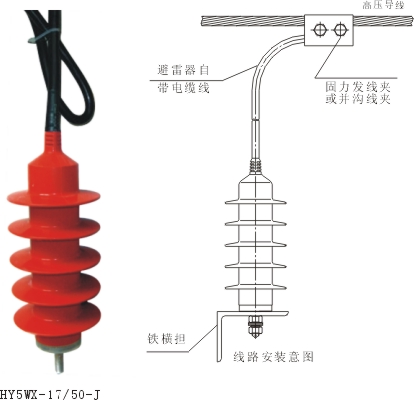 Разрядник подвески линии Line Suspension Arrester